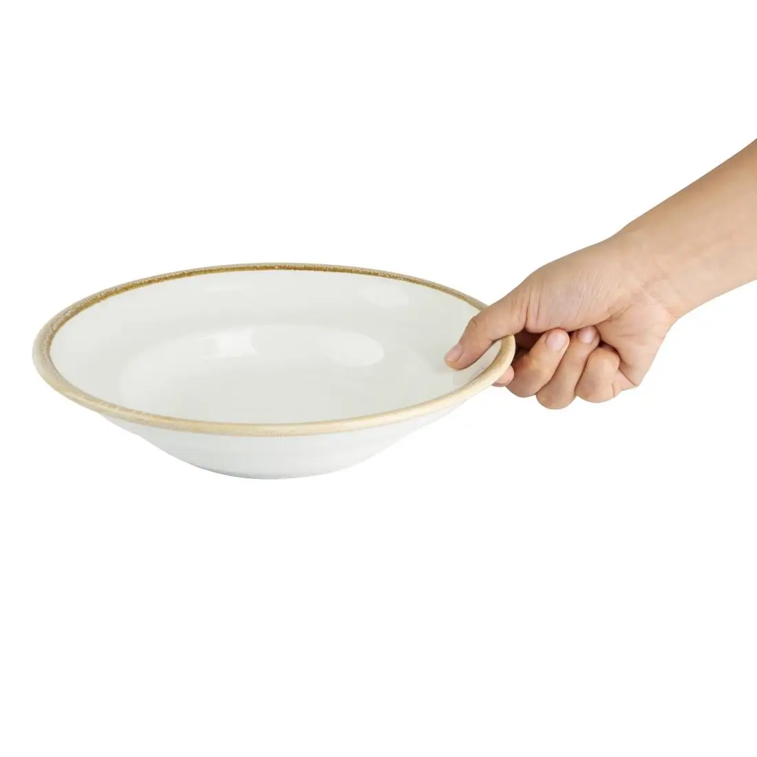 Olympia Kiln Pasta Bowls Chalk 250mm 340ml (4 Pack) FB979 - Image 3