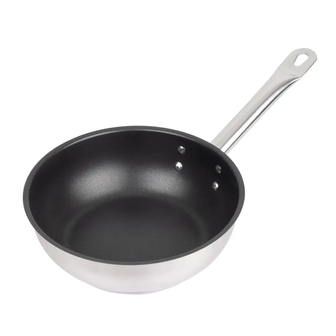 Vogue Stainless Steel Non-Stick Teflon Platinum Plus Sauté Pan 20cm FC098