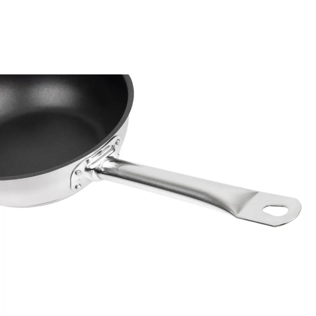 Vogue Stainless Steel Non-Stick Teflon Platinum Plus Sauté Pan 20cm FC098 - Image 5