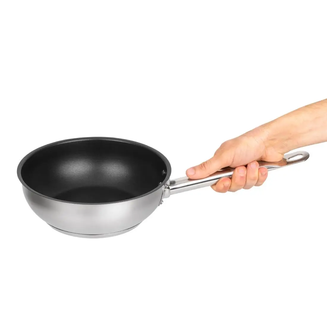 Vogue Stainless Steel Non-Stick Teflon Platinum Plus Sauté Pan 20cm FC098 - Image 6