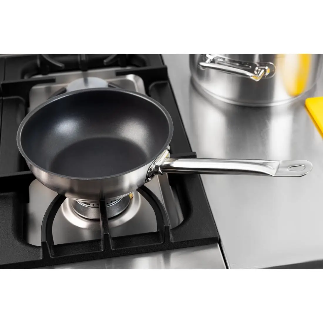 Vogue Stainless Steel Non-Stick Teflon Platinum Plus Sauté Pan 20cm FC098 - Image 7
