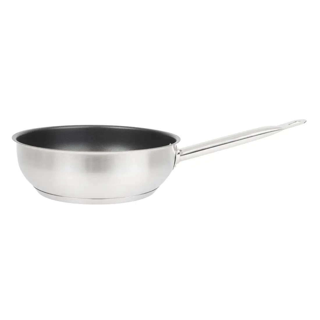 Vogue Stainless Steel Non-Stick Teflon Platinum Plus Sauté Pan 24cm FC099 - Image 3