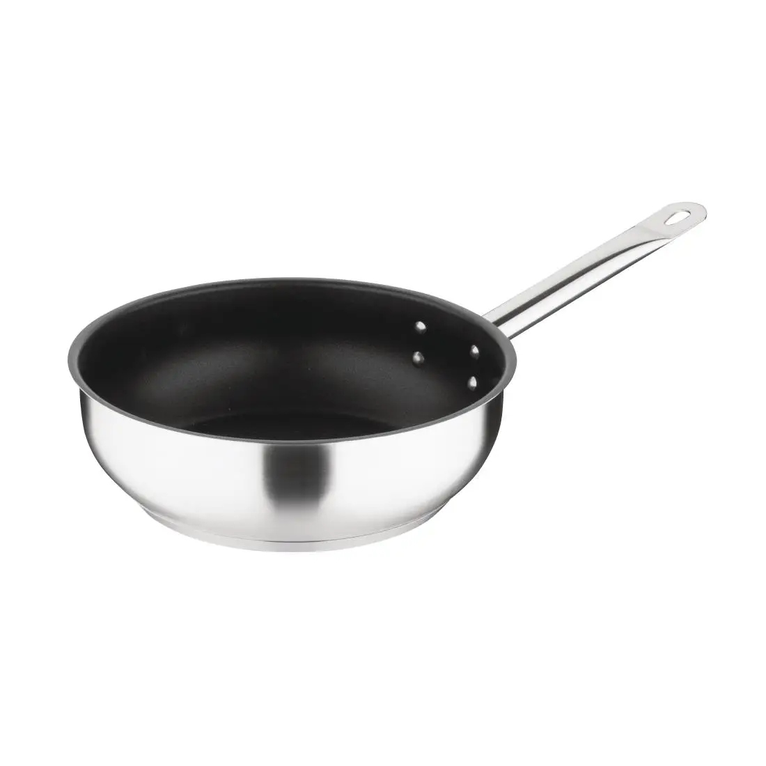 Vogue Stainless Steel Non-Stick Teflon Platinum Plus Sauté Pan 24cm FC099