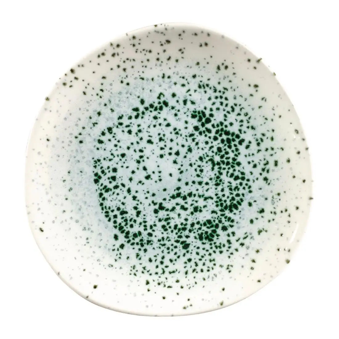 Churchill Studio Prints Mineral Green Centre Print Organic Round Plates 210mm (12 Pack) FC122