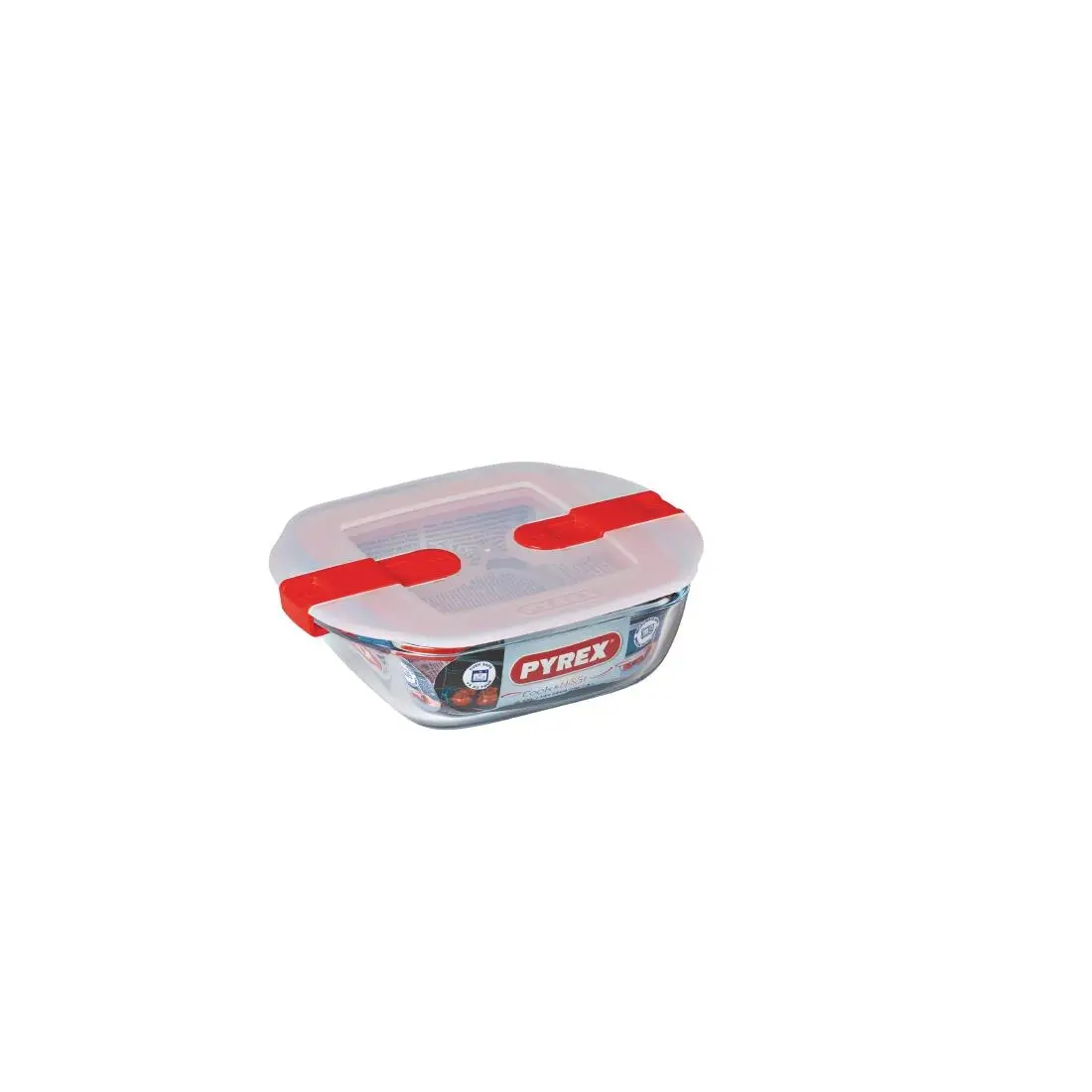 Pyrex Cook and Heat Square Dish with Lid 350ml FC363 - Image 2