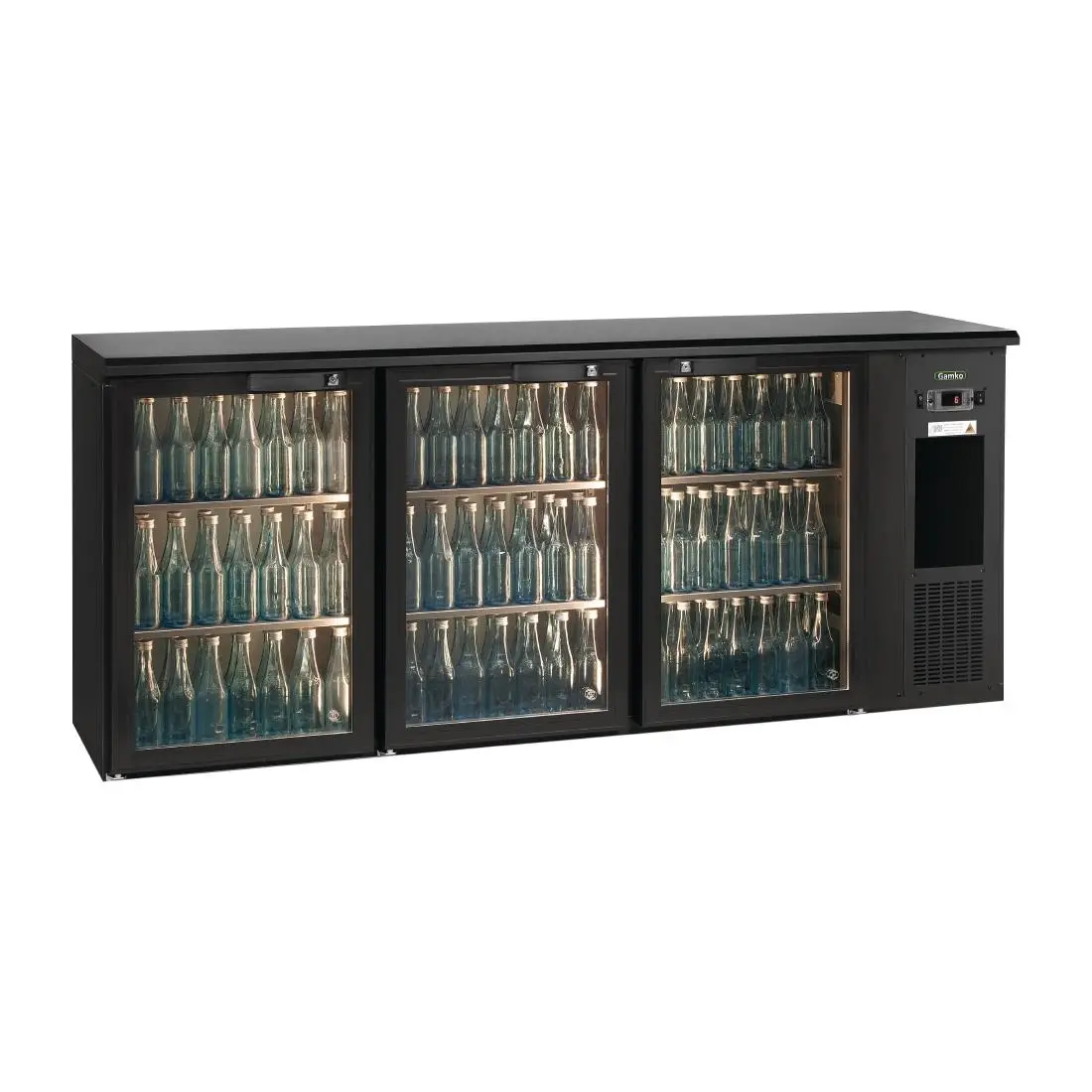 Gamko E3 Bottle Cooler 3 Hinged Glass Doors 537Ltr FD026