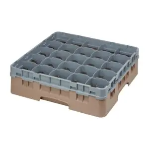 Cambro Camrack Beige 25 Compartments Max Glass Height 114mm FD070
