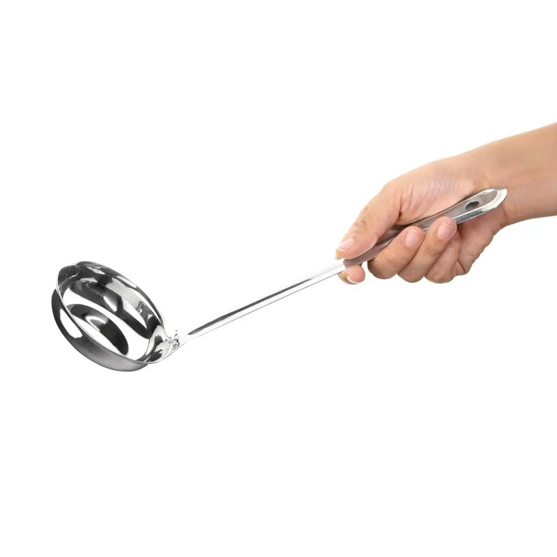 Nisbets Essentials Stainless Steel Plain Ladle 120ml FD199 - Image 2