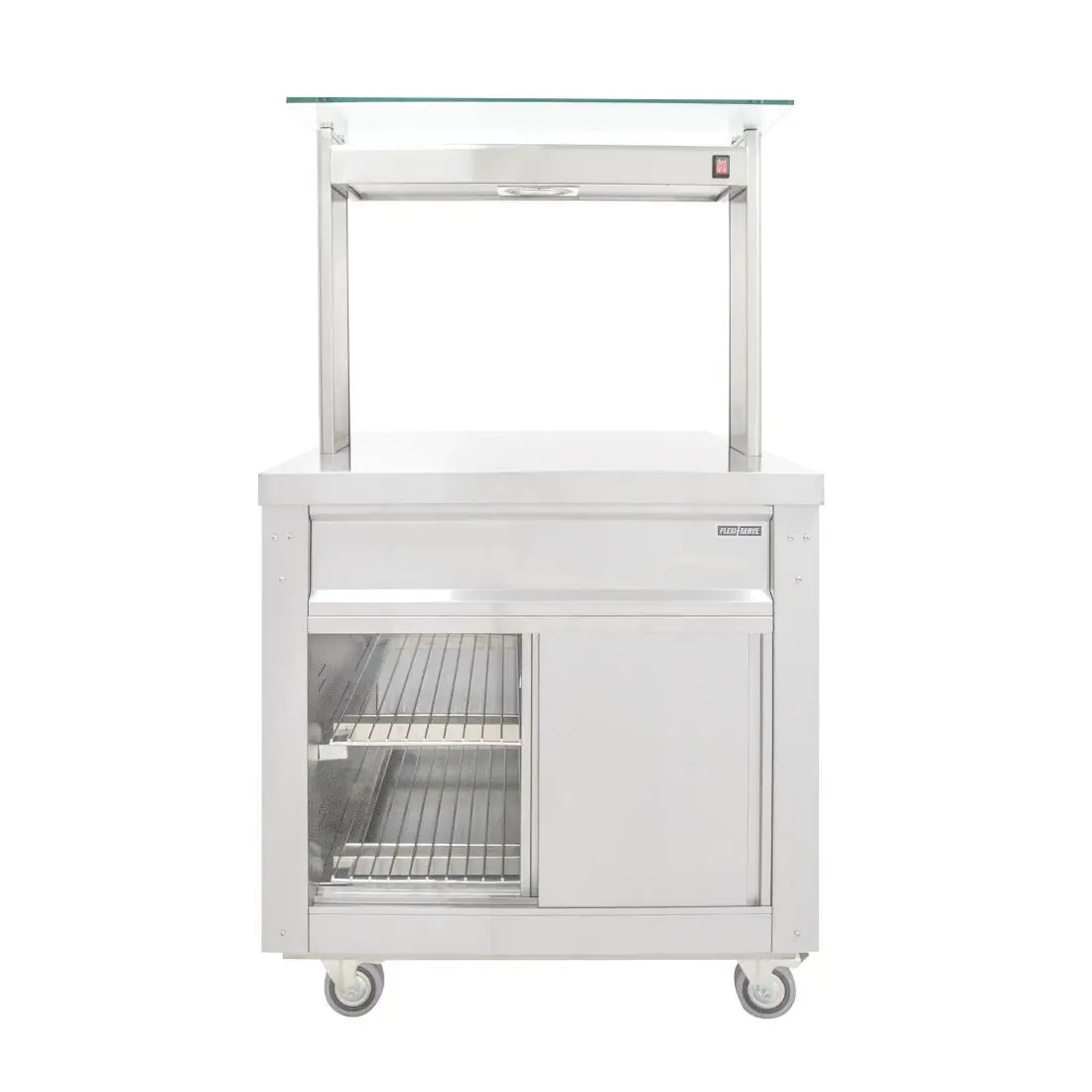 Parry Flexi-Serve Ambient Cupboard with Plain Top & LED Illuminated Gantry FS-A2Pack FD230 - Image 4