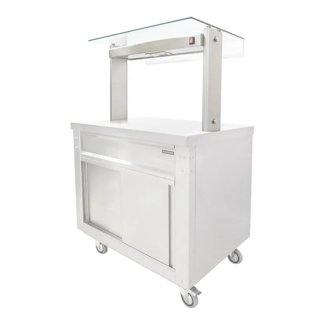 Parry Flexi-Serve Ambient Cupboard with Plain Top & LED Illuminated Gantry FS-A2Pack FD230 - Image 5