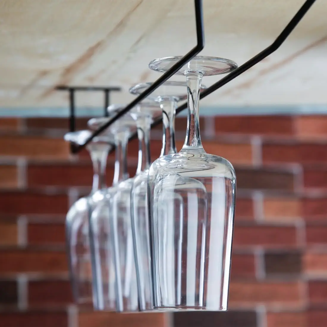 Olympia Wine Glass Rack Black 610mm FD989 - Image 5