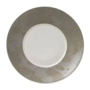 Royal Crown Derby Crushed Velvet Grey Charnwood Saucers (6 Pack) FE116