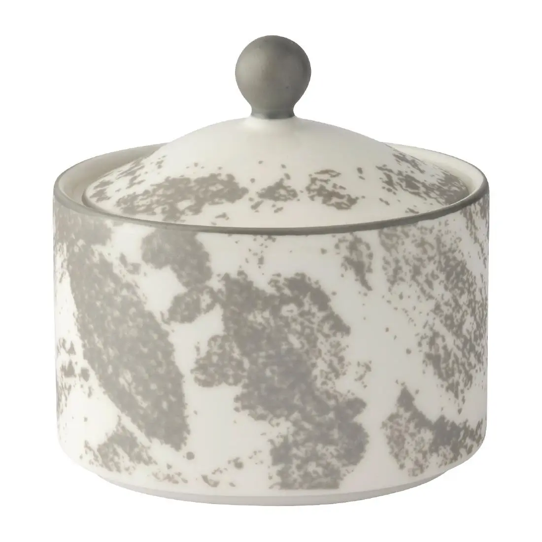 Royal Crown Derby Crushed Velvet Grey Charnwood Sugar Pot (6 Pack) FE117