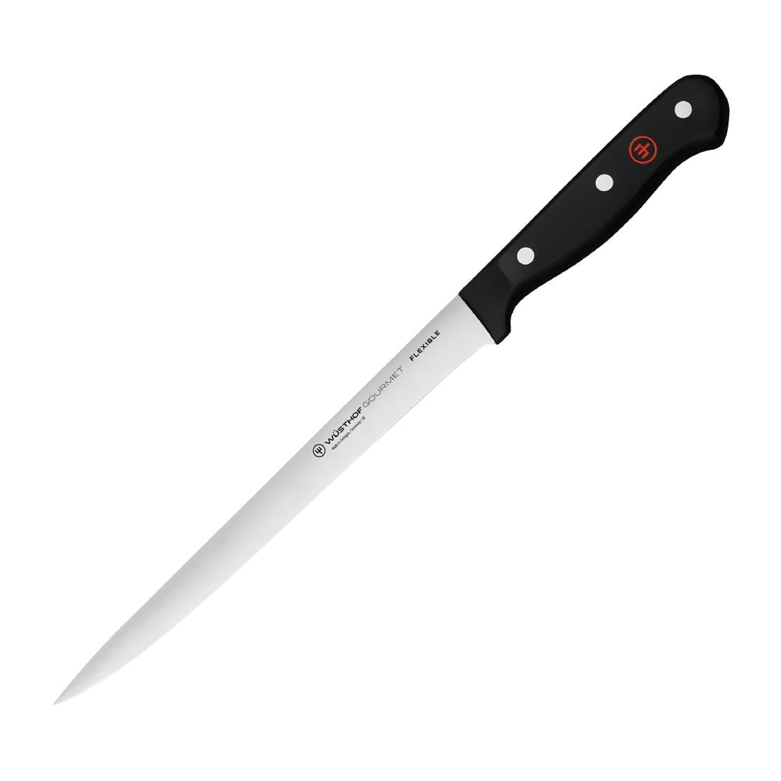 Wüsthof Gourmet Flexible Fish Fillet Knife Black 20cm FE198