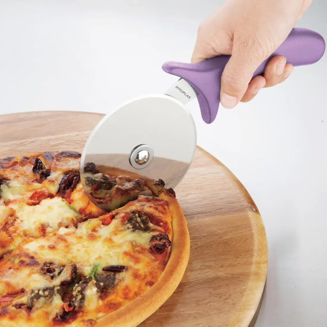 Hygiplas Pizza Wheel Purple Allergens - 4" FE284 - Image 3