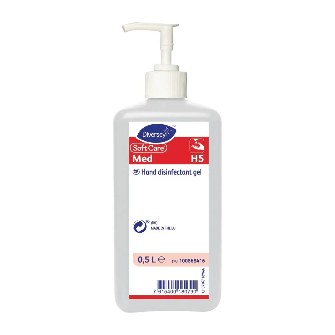 SoftCare H5 Alcohol Hand Sanitising Gel 500ml (Single Pack)