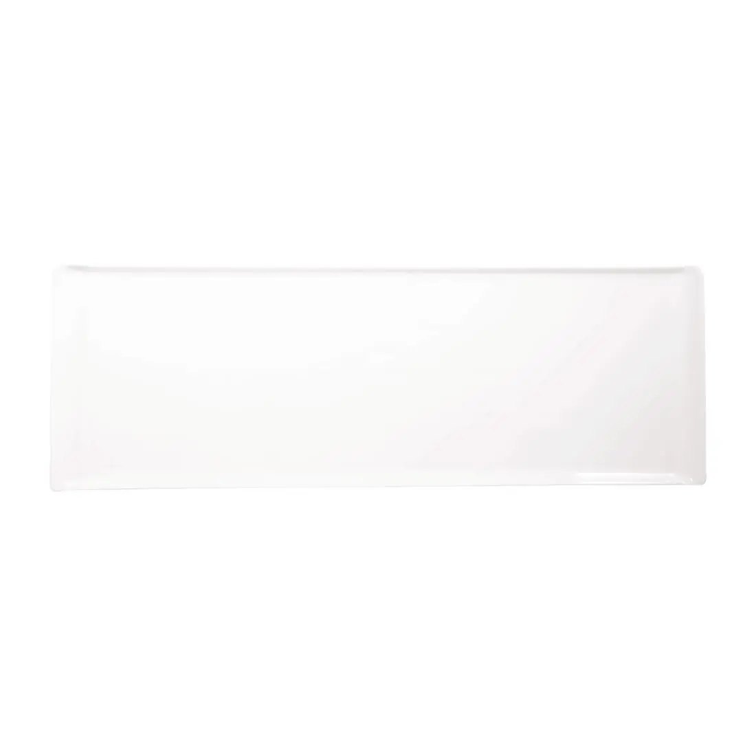 Churchill Melamine Rectangular Trays White 580x200mm (4 Pack) FF378