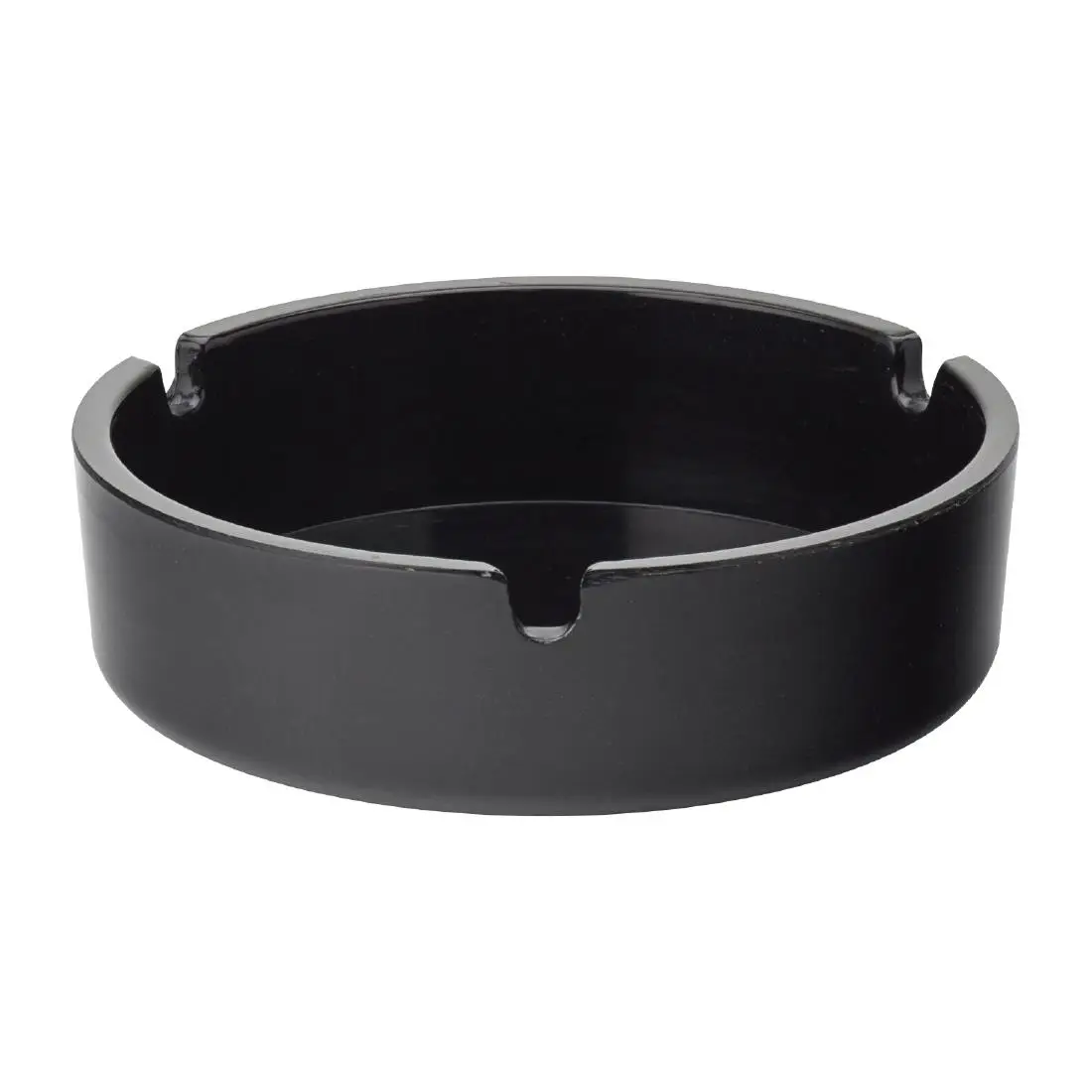 Utopia Melamine Ashtrays Black 100mm (10 Pack) FG854