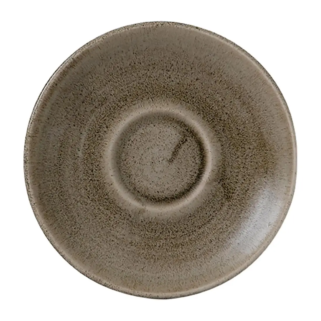 Stonecast Patina Antique Taupe Espresso Saucers 4 1/2 " (12 Pack) FJ926