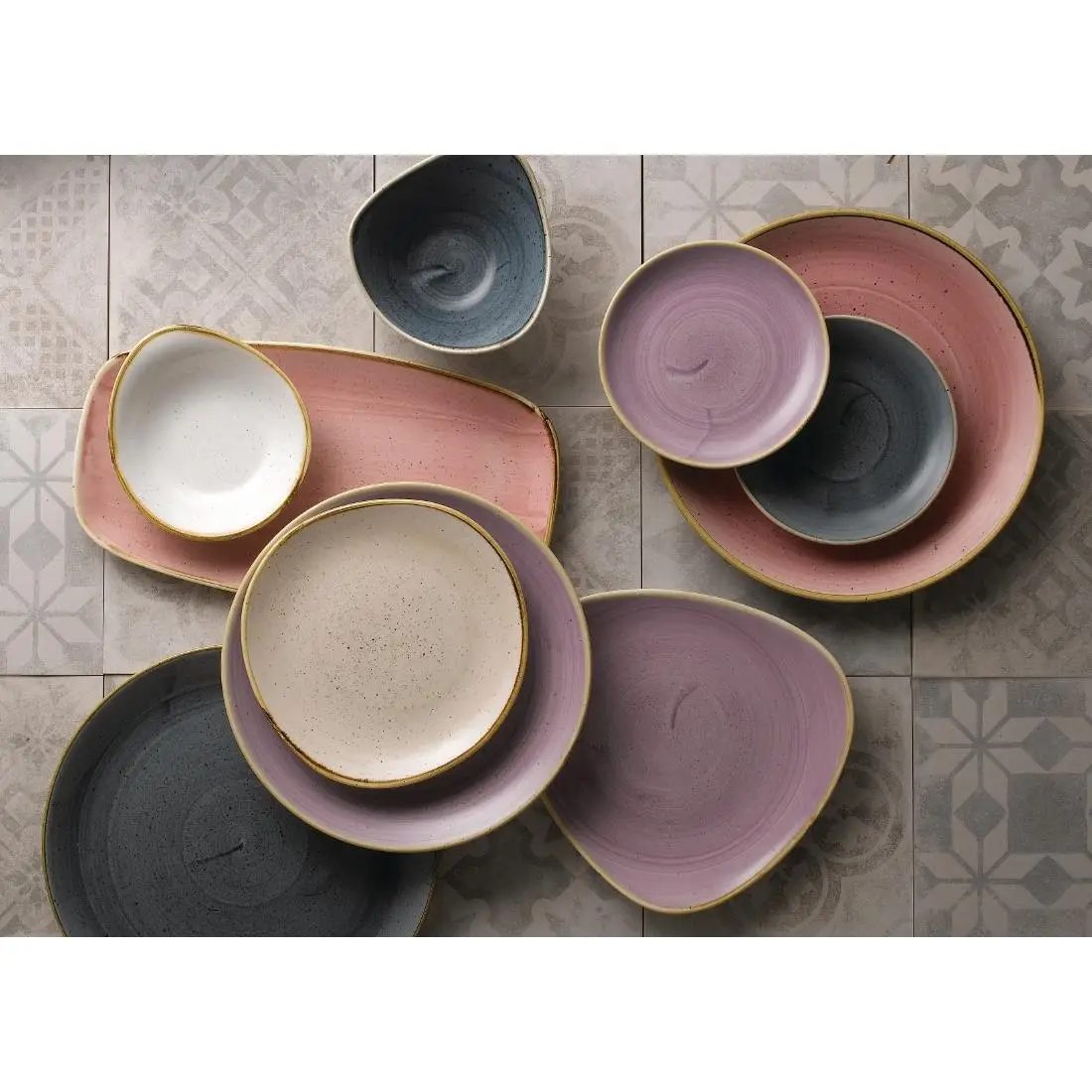 Churchill Stonecast Lavender Evolve Coupe Plates 165mm (12 Pack) FR023 - Image 5