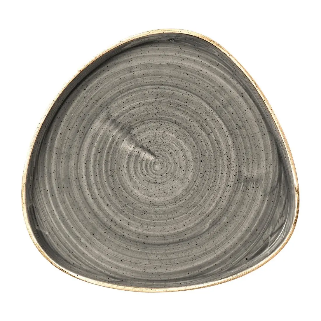 Churchill Stonecast Grey Triangle Walled Chefs Plates 260mm (6 Pack) FR032