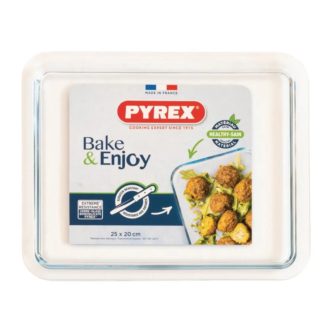 Pyrex Cook and Care Glass Tray 250x200mm FS362 - Image 2