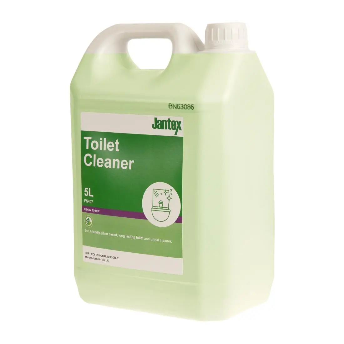 Jantex Green Toilet Cleaner Ready To Use 5Ltr FS407 - Image 2