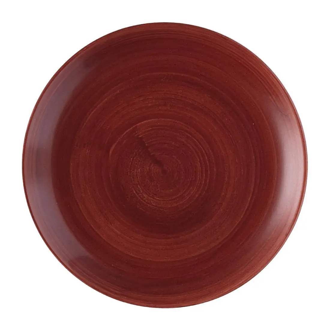 Churchill Stonecast Patina Red Rust Evolve Coupe Plates 165mm (12 Pack) FS883