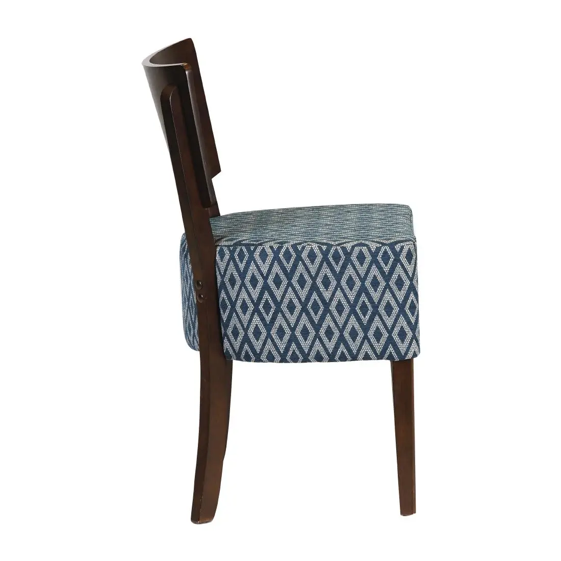 Asti Walnut Dining Chair with Blue Padded Seat and Back (2 Pack) FT422 - Image 3