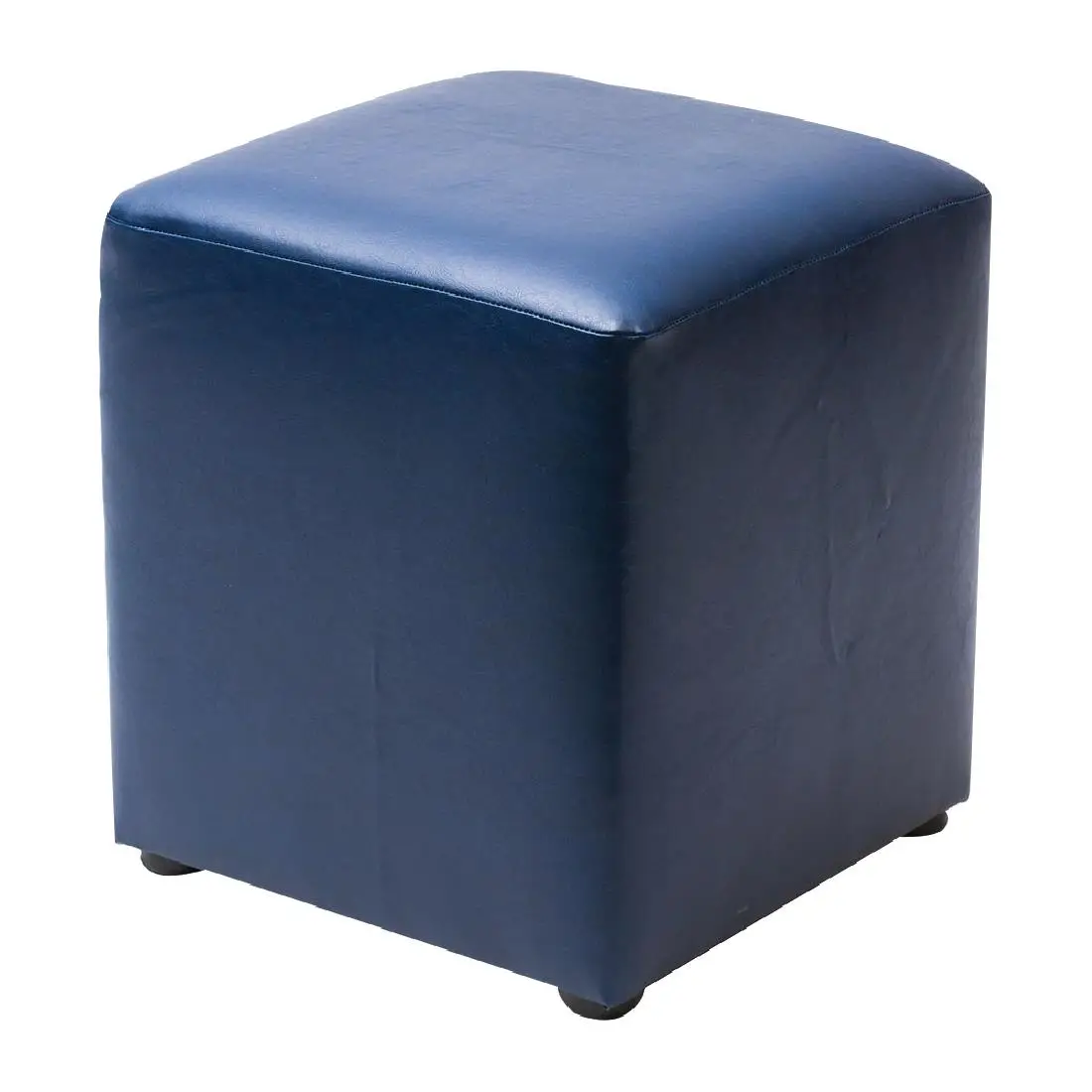 Cube Faux Leather Bar Stool Midnight (2 Pack) FT447