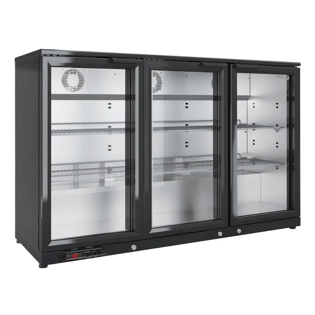 Fagor EERM Series Back Bar Cooler 3 Door Black EERM-3 FU035