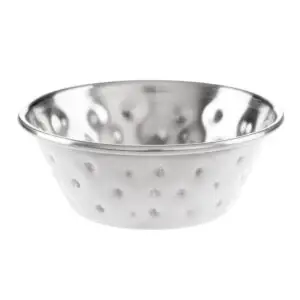 Olympia Hammered Stainless Steel Sauce Cups 45ml (12 Pack) FU288