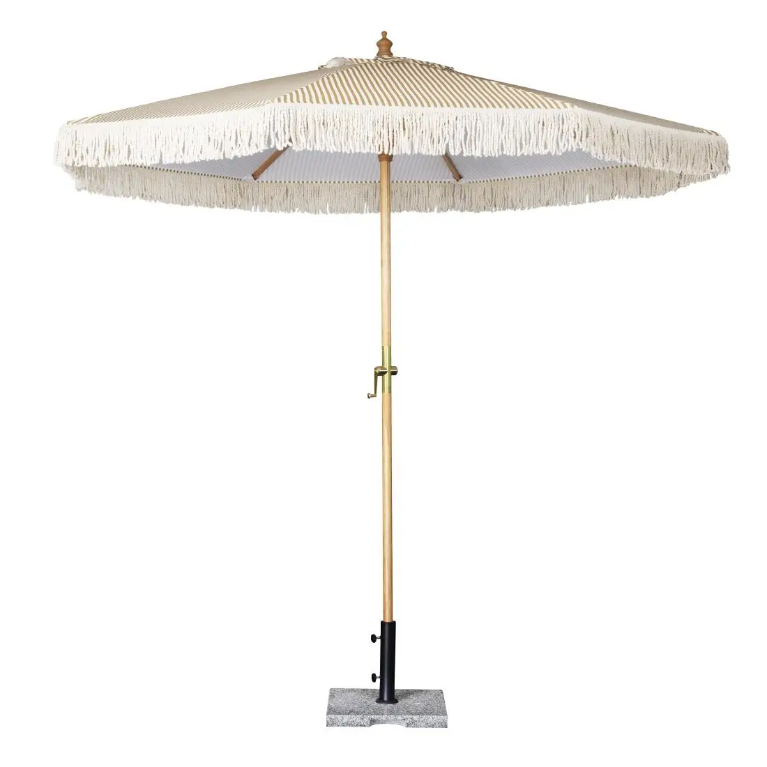 Bolero Sicily Round Striped Parasol 2.5m Diameter FU508