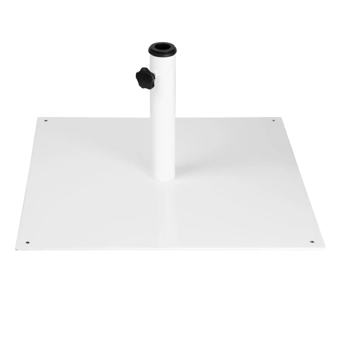 Bolero Flat Metal Parasol Base White - 18kg FU510