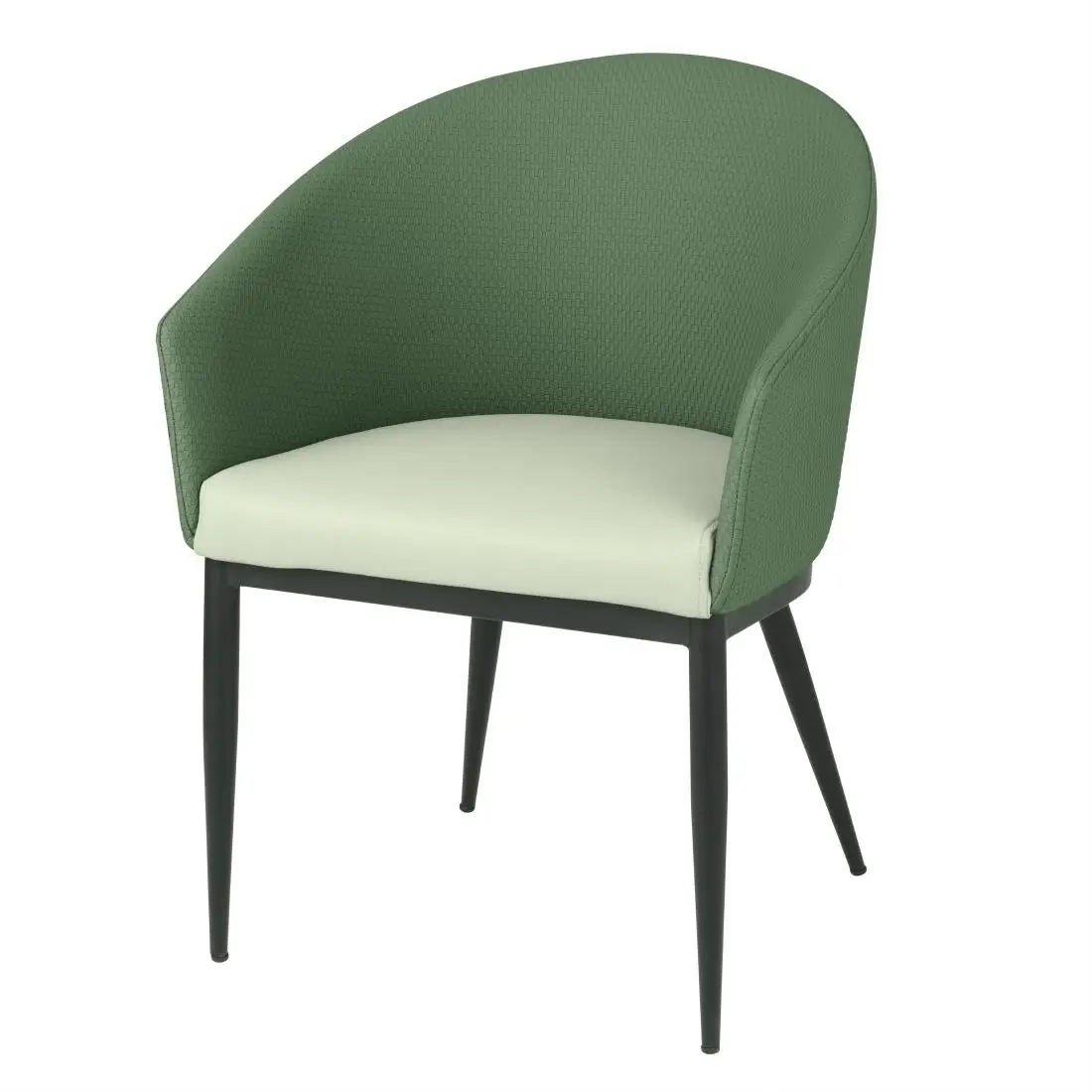 Bolero Sloane Interior Dining Chairs Green Forest Mix (2 Pack) FU522