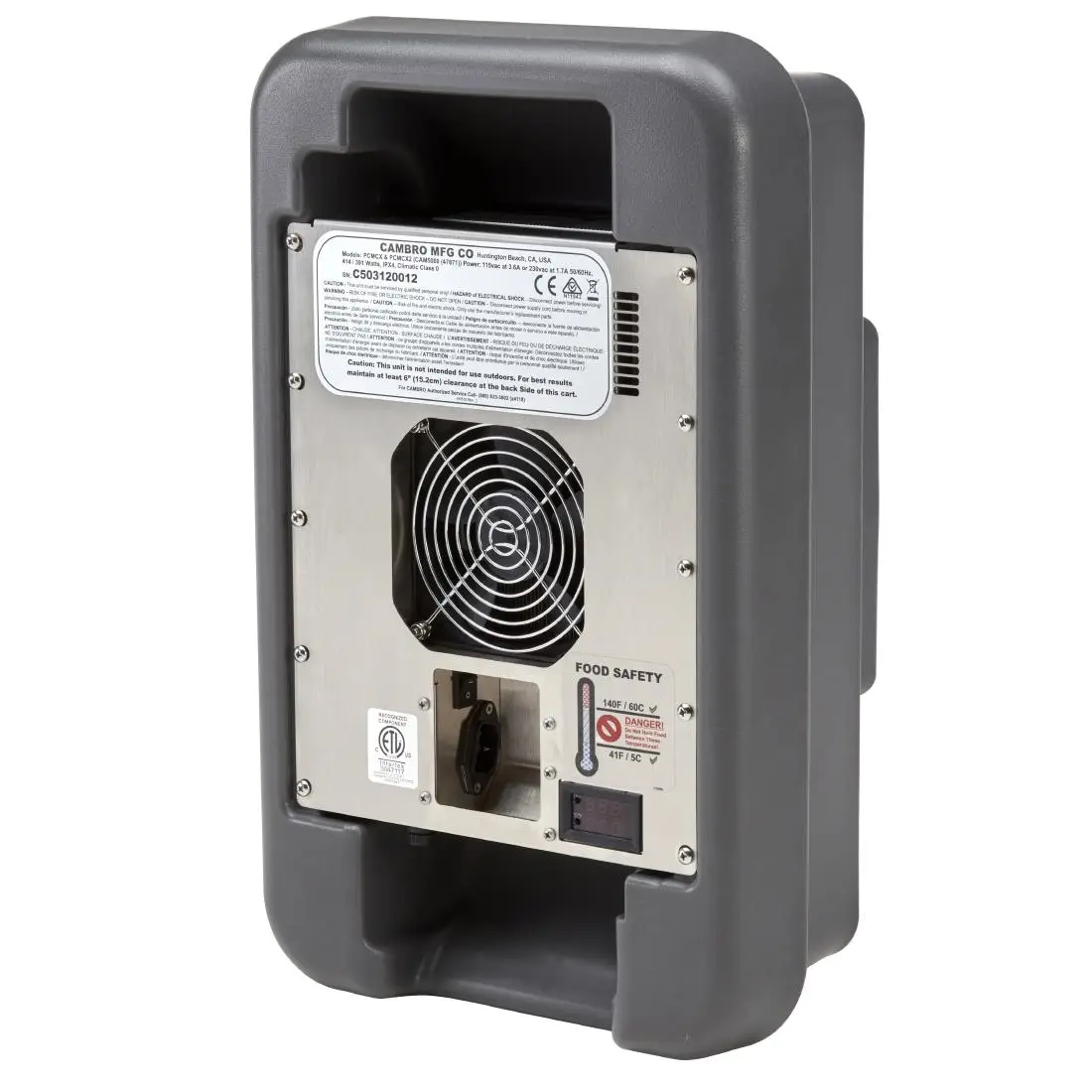 Cambro Ultra Pro Cart Cooling Module Charcoal Grey FU694