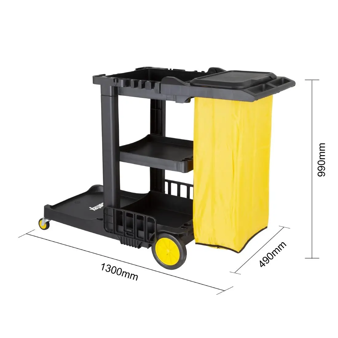 Jantex Cleaning Trolley Black FU997 - Image 5