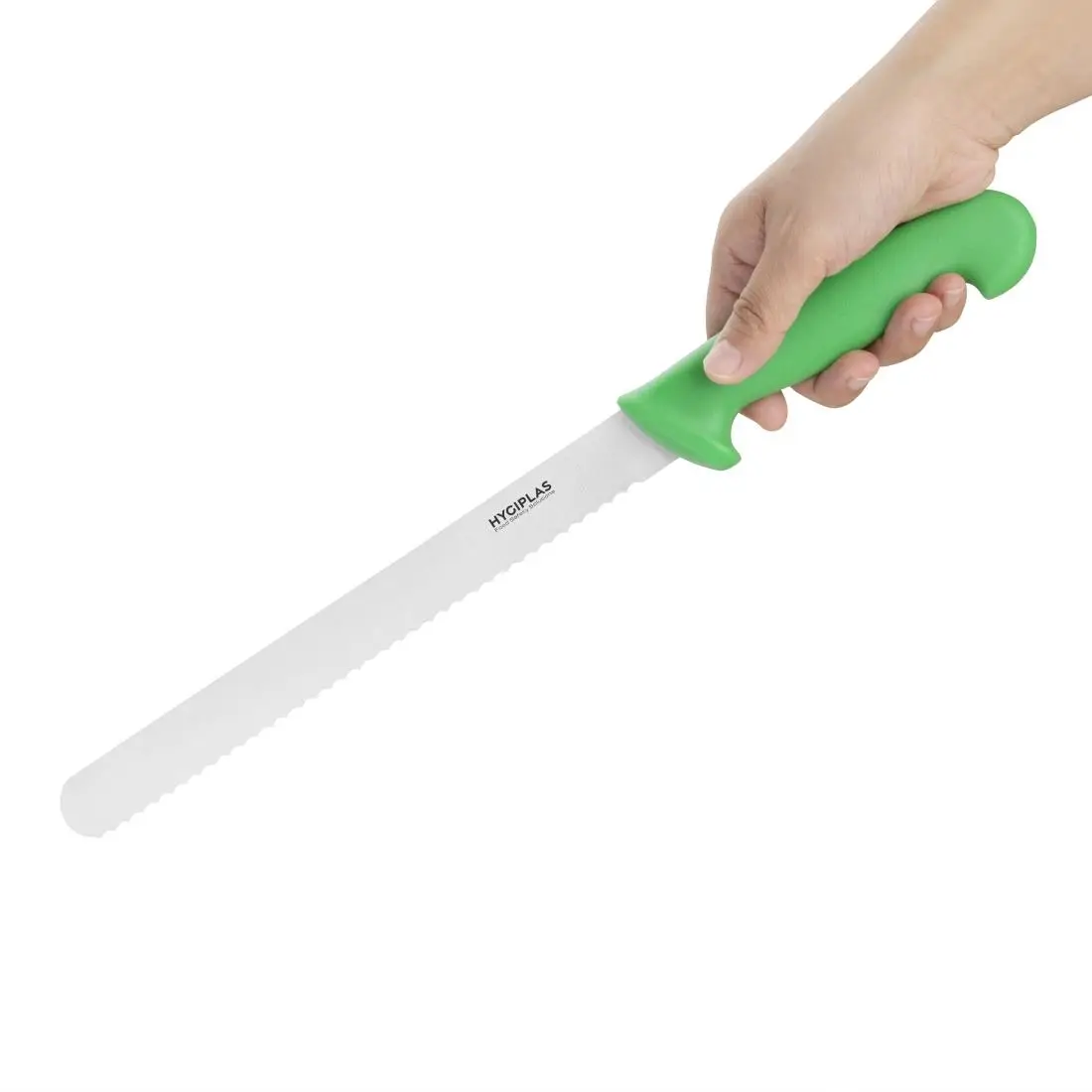 Hygiplas Serrated Slicer Green 24.8cm FX121 - Image 2