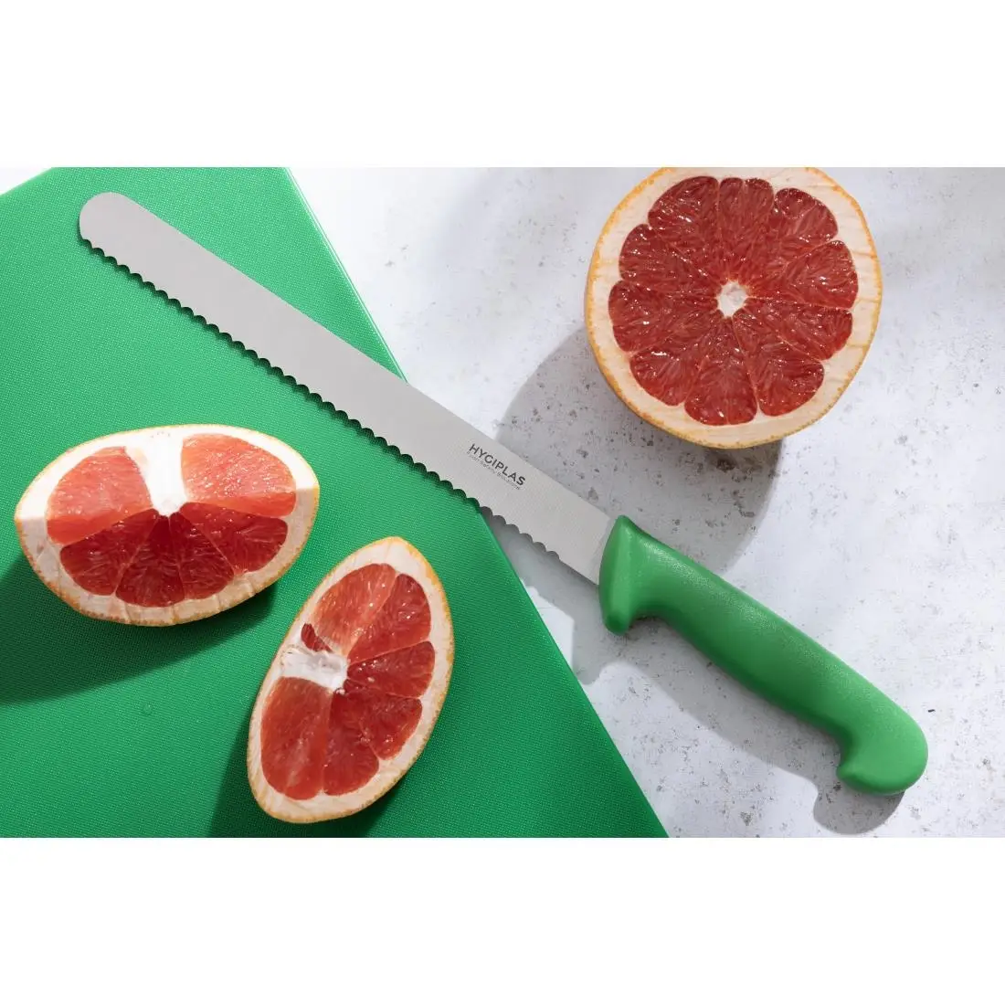 Hygiplas Serrated Slicer Green 24.8cm FX121 - Image 6