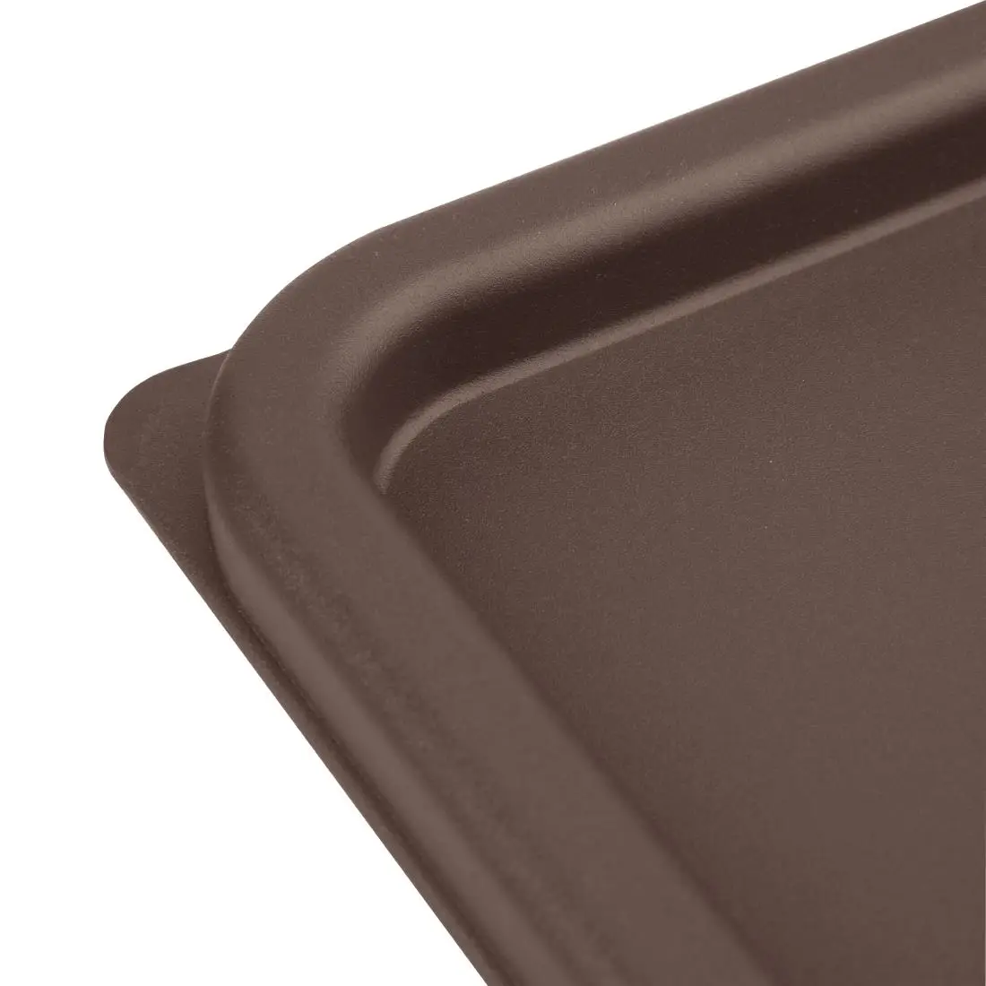 Hygiplas Square Food Storage Container Lid Brown Large FX142 - Image 4