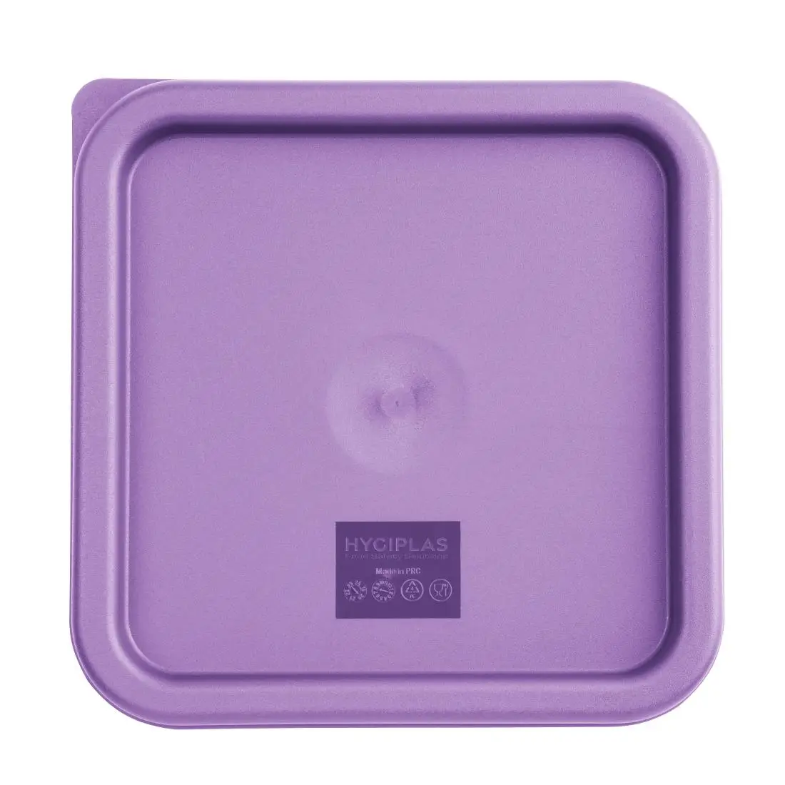 Hygiplas Square Food Storage Container Lid Purple Medium FX144