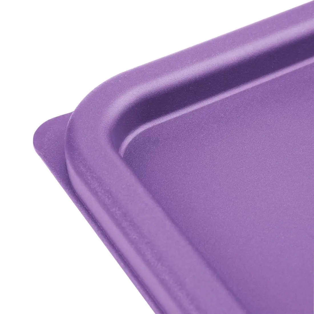 Hygiplas Square Food Storage Container Lid Purple Medium FX144 - Image 4