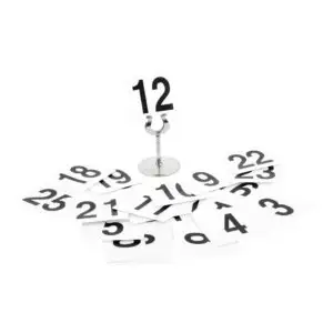 Olympia Plastic Table Numbers Inserts 1-25 GC086