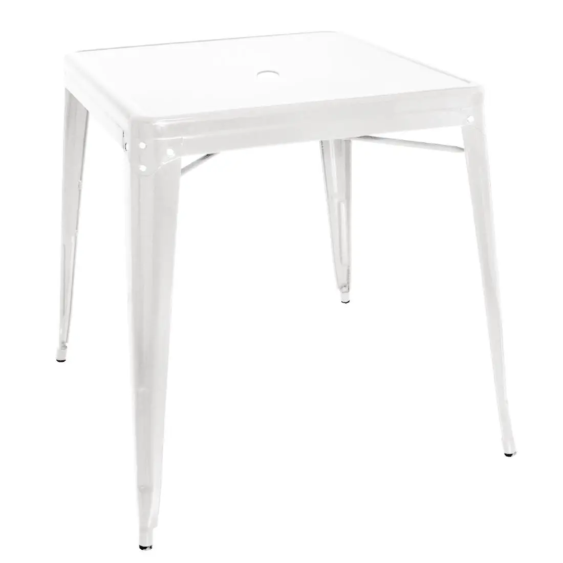 Bolero Bistro Square Steel Table White 668mm (Single) GC869