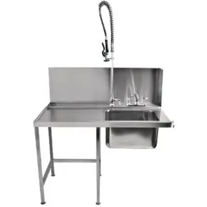 Classeq Pass-Through Dishwasher Table with Spray Mixer T11SENL GD925