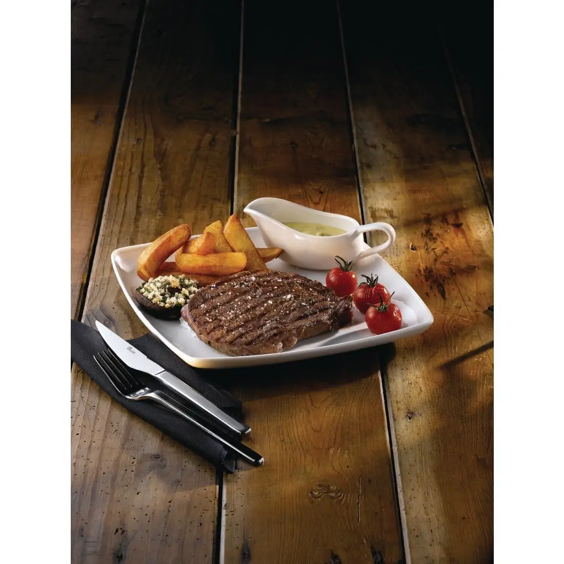 Churchill X Squared Square Deep Plates 268mm (6 Pack) GF656 - Image 2