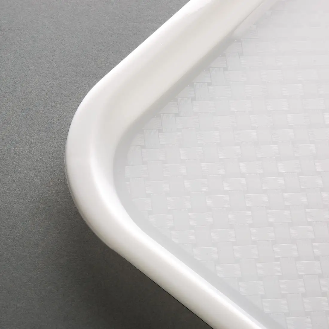 Olympia Kristallon PP Rectangular Tray White 350x450mm GF997 - Image 3
