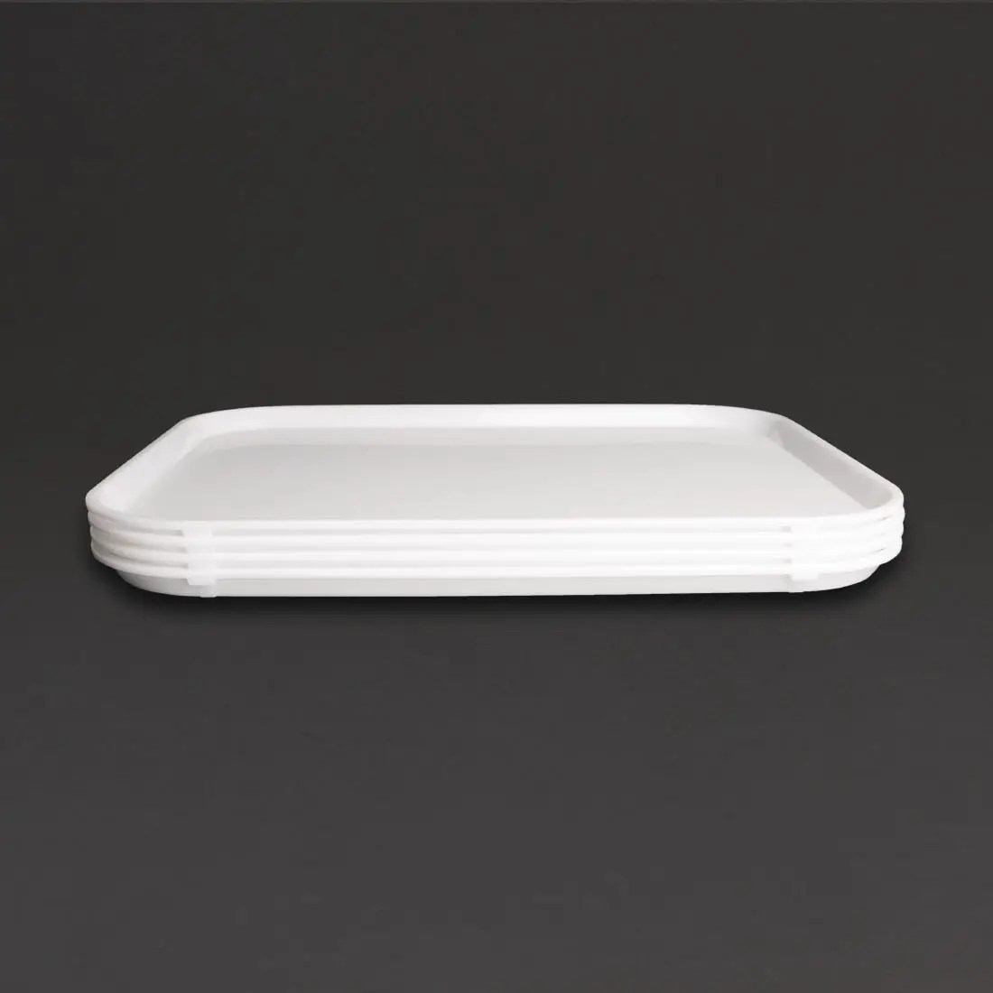Olympia Kristallon PP Rectangular Tray White 350x450mm GF997 - Image 4