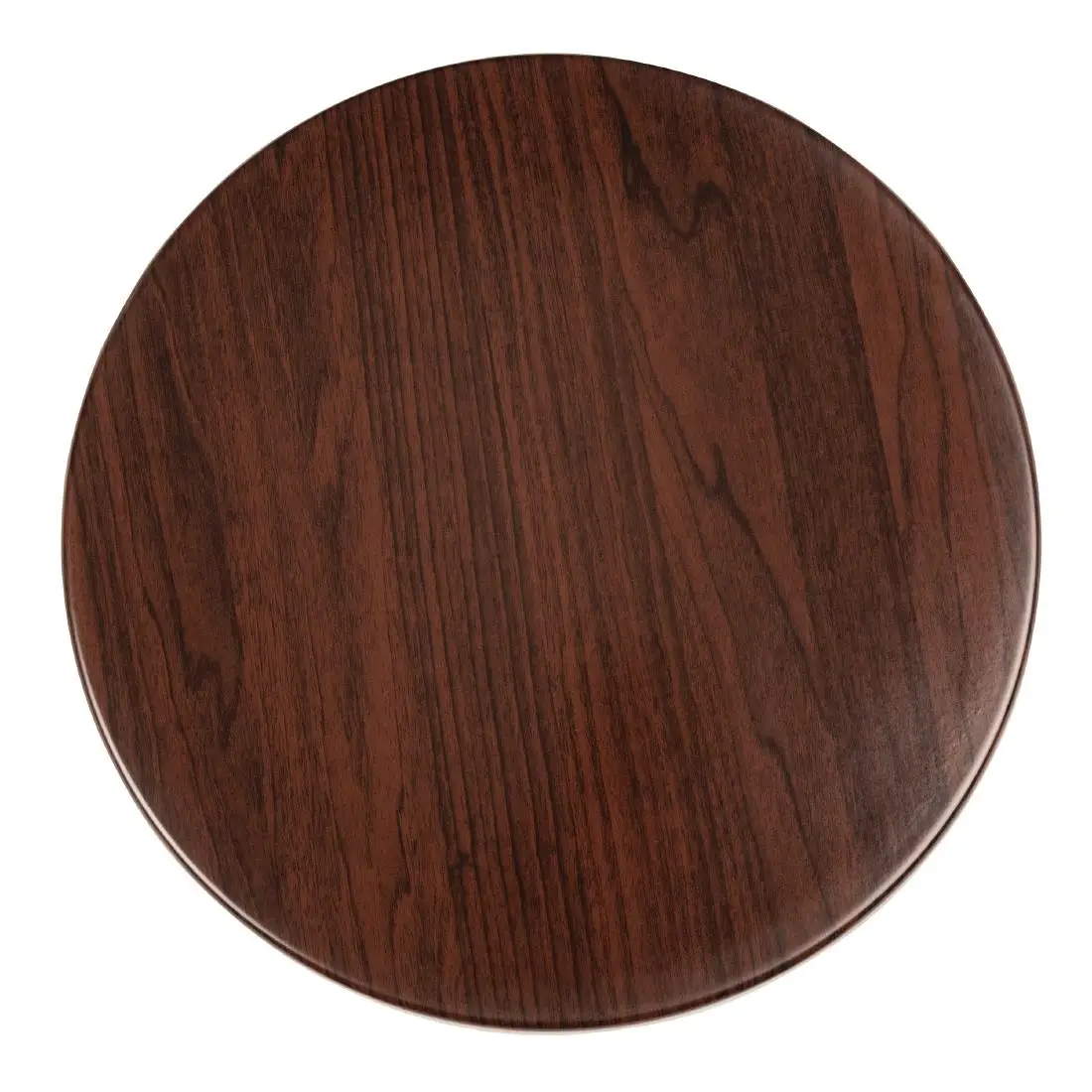 Bolero Pre-drilled Round Table Top Dark Brown 600mm GG643