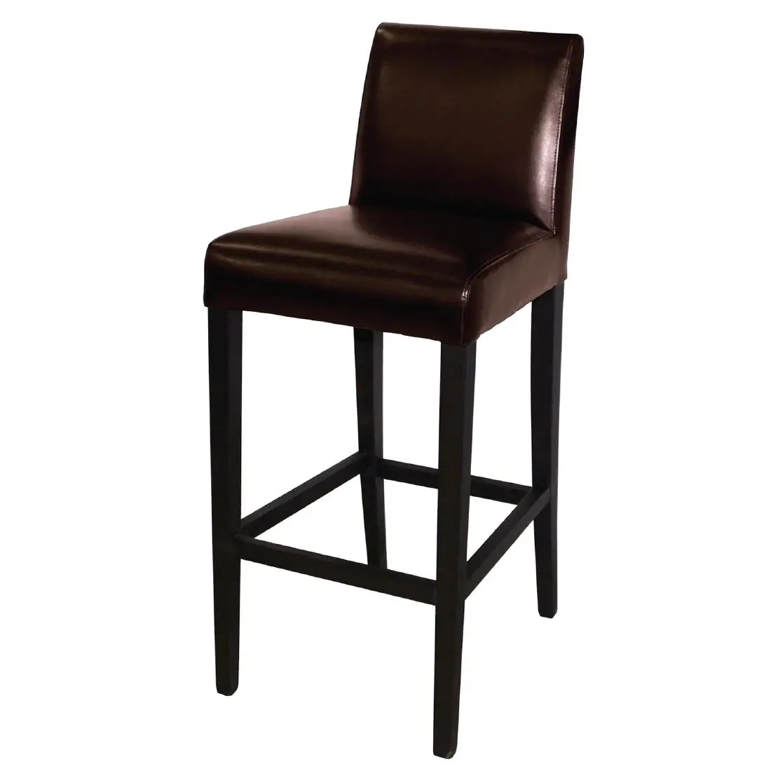 Bolero Faux Leather High Bar Stool Brown (Single) GG652